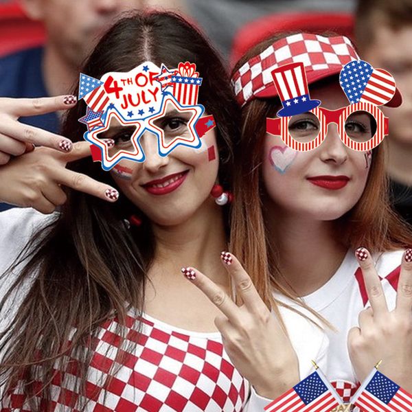 4 июля солнцезащитные очки американского флага патриотические солнцезащитные очки для вечеринок