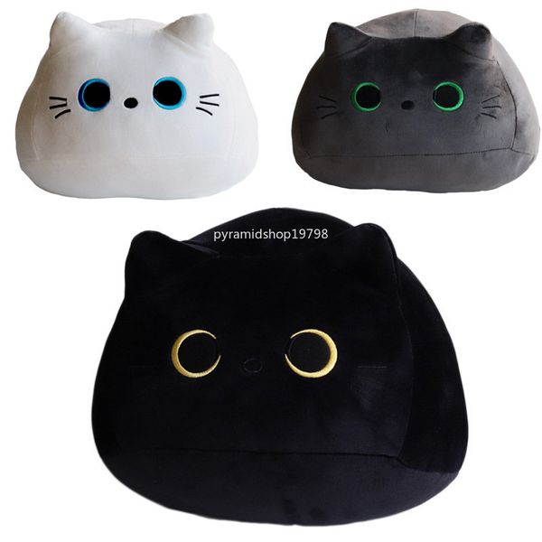 8cm Round Fat Cat Toy Black Stuffed Animal Cat Plush Throw Pillow Kids Toys Birthday Gift For Children Decorate
