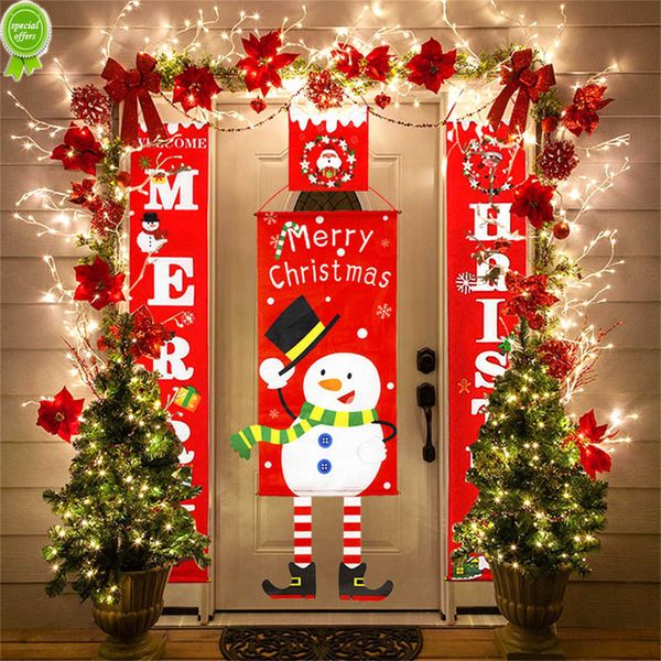 New Home Portico Decorazioni natalizie Insegne Striscioni decorativi per porte Appese decorazioni natalizie
