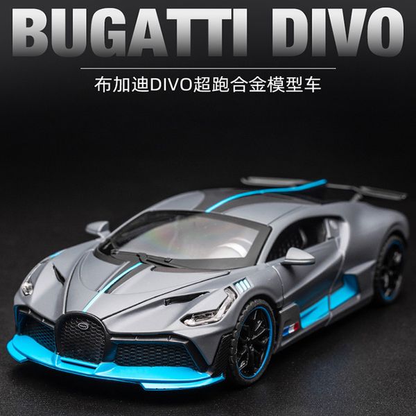 1/32 Bugatti Veyron Model Simulação, modelo de carro de liga, carro esportivo, presente para amigos, decorações feitas à mão