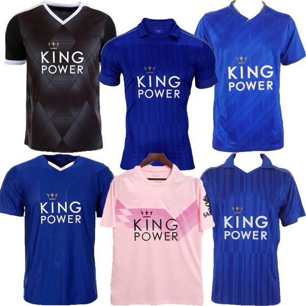 Maglia da calcio retrò Leicester 15 16 campione vincitore vardy kante mahrez okazaki magliette da calcio vintage classiche