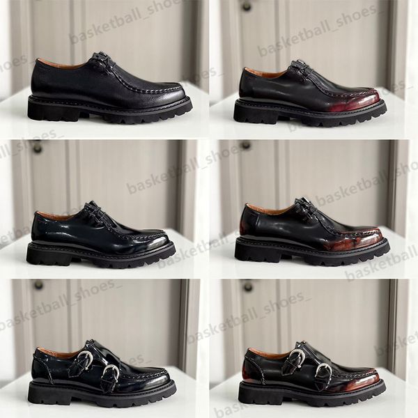 Men de qualidade Men, vestido de festas de casamento de casamentos de couro real masculino preto marrom diamante designer sapatos sola brogues oxford deslize no sapato 38-45