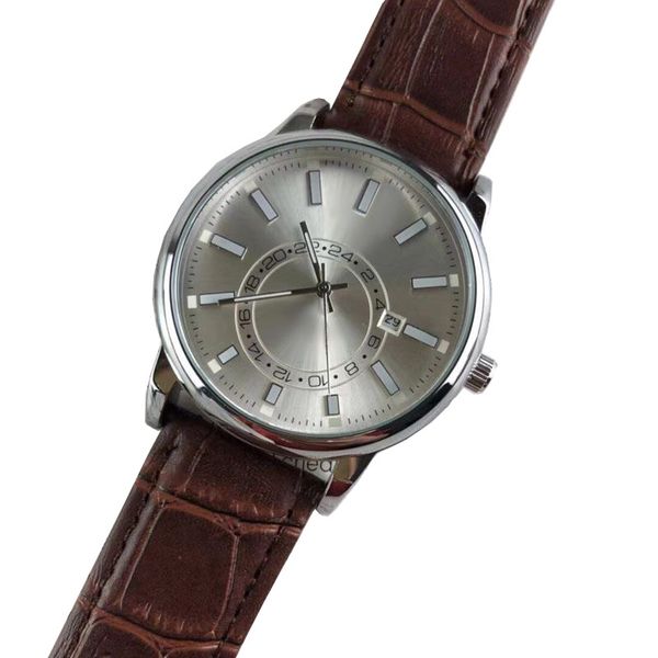 Luxo Mens relógios de marca Top Brand Designer Moda Men assistem 40mm de couro de couro Auto Data Auto