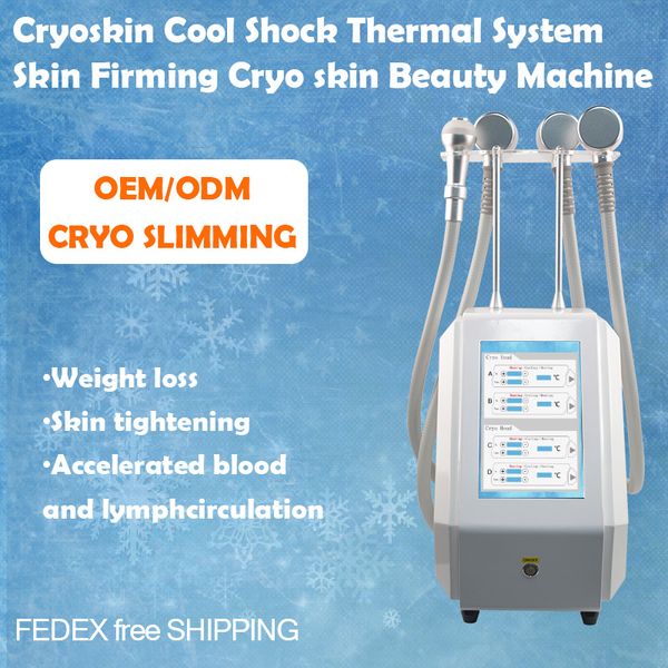 Terapia crio -choque térmica Cryoskin crio para o corpo de escultura do corpo de escultura de face Térmico Cryoskin Slimming Dispositivo