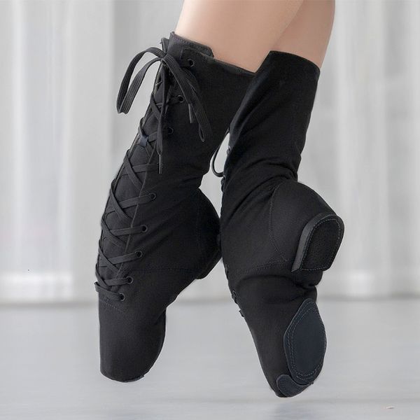 Zapatos de baile 1 par / lote Hombres Mujeres Deportes Zapatillas de deporte de baile Zapatos de baile de jazz Botas de baile de lona para mujer Botas cortas de baile Zapatos de baile para niñas / niños 230518