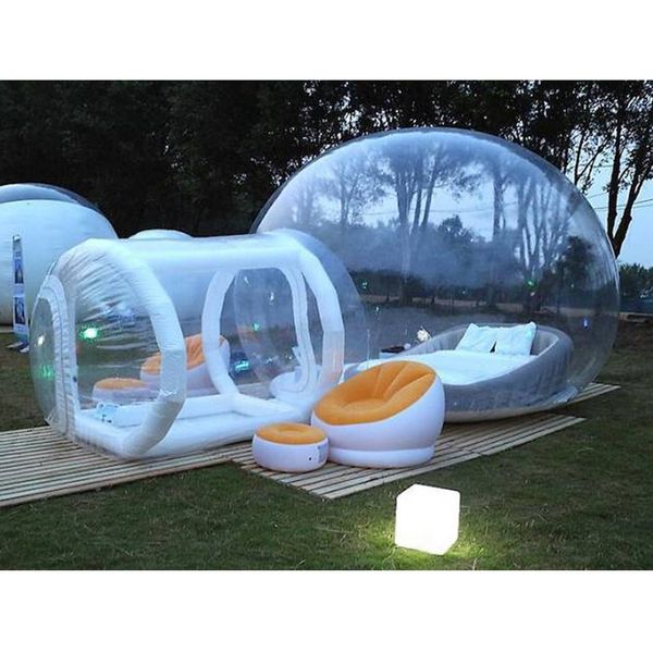 Tende da casa pieghevoli gonfiabili trasparenti tenda rotonda da campeggio tour geometrico stagno bambino adulto popolarità plastica speciale grande tenda spiaggia ba03 F23