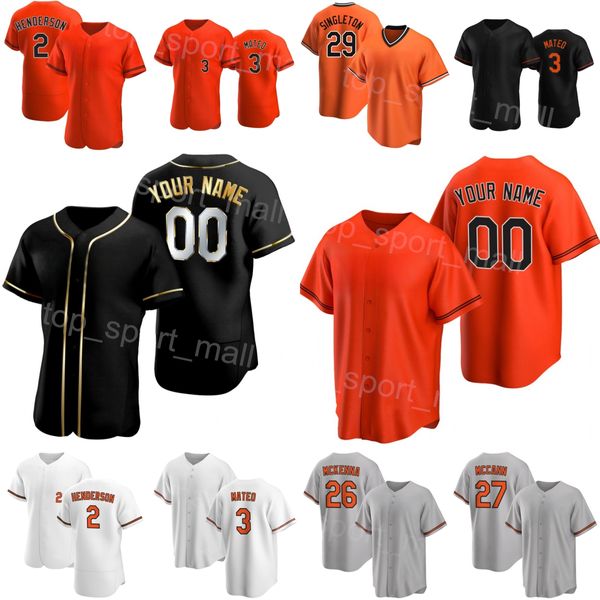 Baseball 2 Gunnar Henderson Jersey 29 Ramon Urias 3 Jorge Mateo 23 Terin Vavra 27 James McCann 26 Ryan McKenna 23 Robinson Chirinos Space Connect Men Youth J-Y