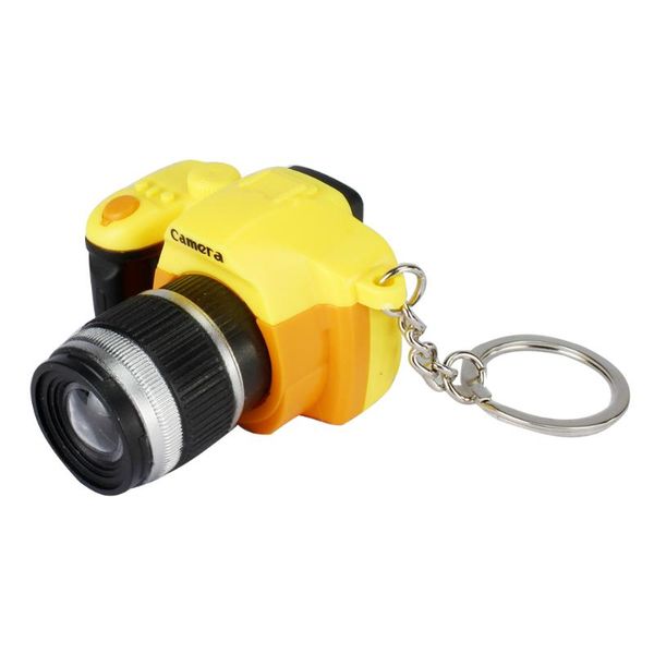 Downlights led anahtar yüzük mini çizgi film kamera hafif meşale hediye diy kanca moda çocuklar sevimli dekorasyon ultralight anahtarlık