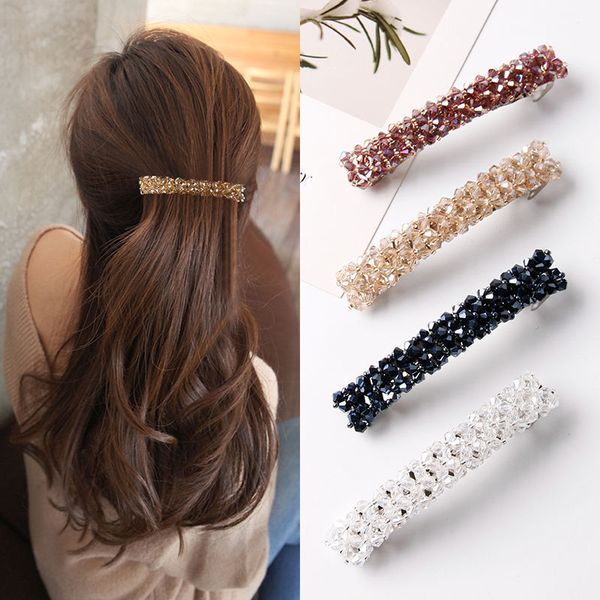 Copricapo Accessori per capelli Forcine eleganti coreane Fermagli per capelli Mollette di cristallo Fermagli per capelli per le donne Accessori per capelli per ragazze 230517