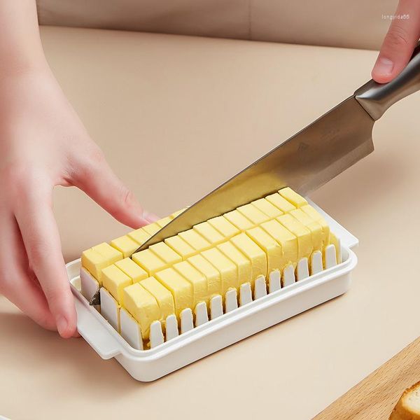 Teller Butter schneiden Aufbewahrungsbox mit Deckel umweltfreundlich Käse Marmelade frisch halten Frühstück Küchenzubehör