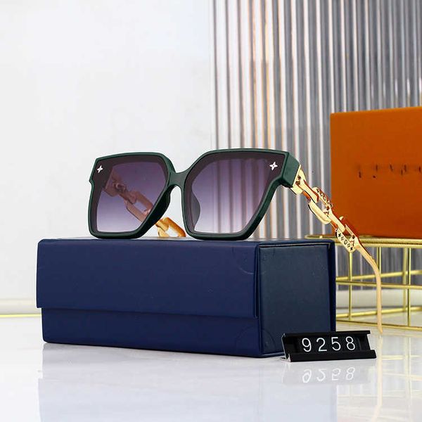 Designer LOU VUT luxuriöse coole Sonnenbrille Box Brille 2022 großer Rahmen allmähliche Wechselgläser Sonnenschutz Metallzubehör modisches Eselhaus mit Originalverpackung