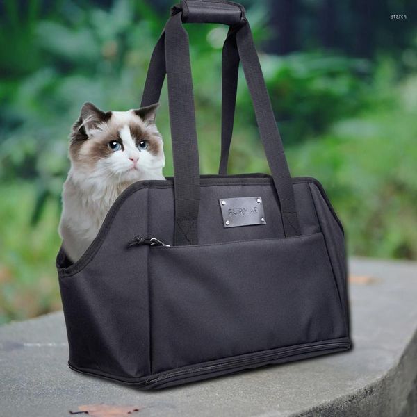 Capas de assento de carro para cachorro Bolsas de gatos de animais de estimação ao ar livre Bolsas de cachorros de cachorro de grande capacidade de grande capacidade, portátil, portador de lado macio portátil