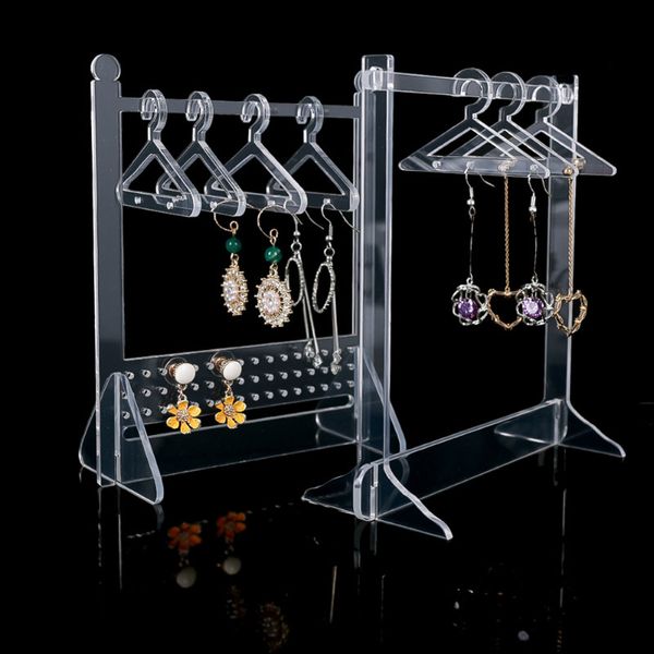 Jóias Stand Mini Cabinete Brincha de Rack Display de Armazenamento de Grande Capacidade Mostra Caso Gancho Para Meninas Presente Diy 230517