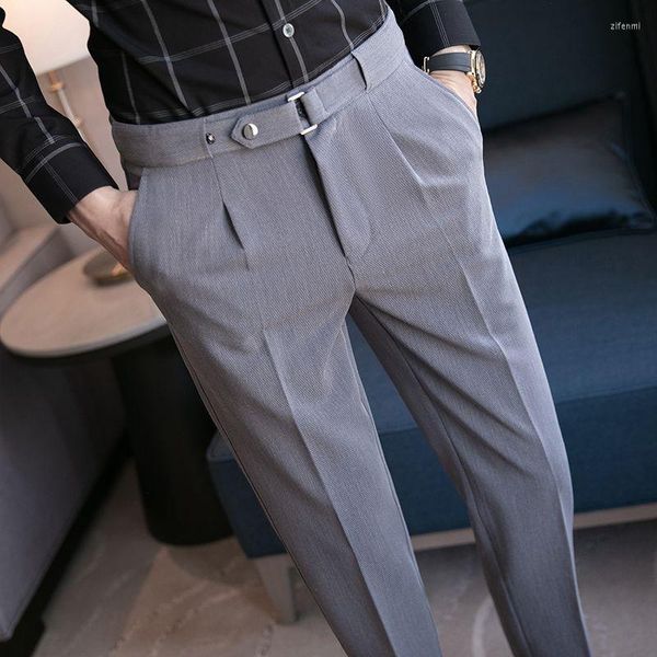 Abiti da uomo 2023 Luxury Straight Business Casual Uomo Pantaloni Designer Primavera Estate Elegante uomo per il tempo libero Caviglia Pantaloni formali A203