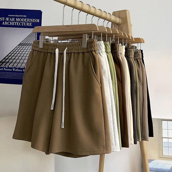 Shorts masculinos verão básico sólido casual mensual feminino tendência coreana y2k calças curtas leves leves unissex praia