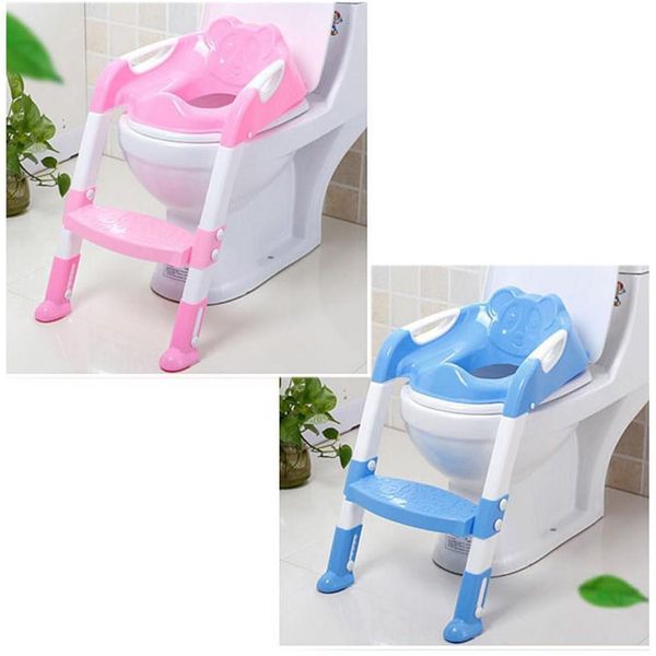 Baby Potty Toilet Trainer Chair dobro vaso sanitário de plástico para crianças Segurança para crianças, escada ajustável banheiros infantis treinando assento de assento BA17 Q2