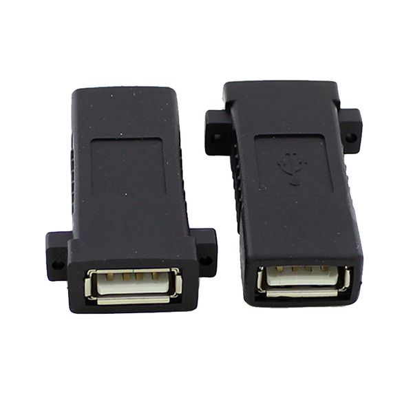 5pcs Vint Bock Панель Mount USB 2.0 Type A A Extender Adapter разъем для экстендера F/F для удлинительного кабеля