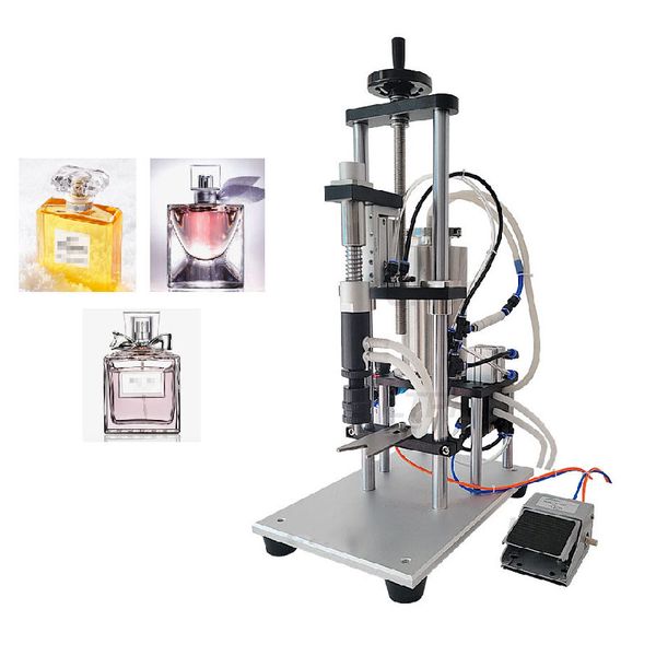 Flüssigkeitsfüllmaschine, Parfümfüllmaschine, flüssiger Duft, Duftfläschchen, Vakuum, pneumatisch, halbautomatischer Parfümfüller