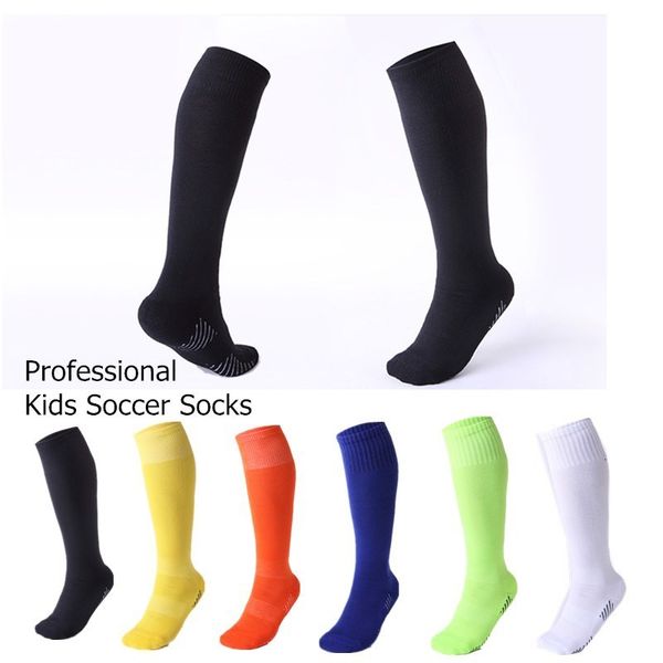 Spor Socks Children Profesyonel Futbol Nefes Alabilir Slip Havlu Yok Futbol Bisiklet Bisiklet Uzun Stok Çorap Çocuklar İçin Çocuk 230518