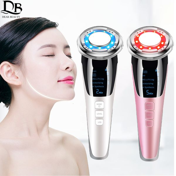 Устройства по уходу за лицом EMS Cool Massager Sonic Vibration Ion Led Lod Pon Antistering Skin Ofjuvition Подтягивание подъема по уходу за кожей 230517