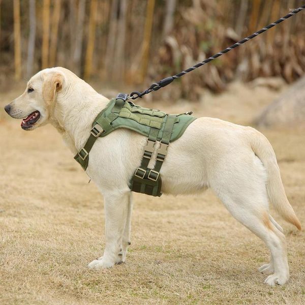 Collari per cani Accessori per animali Imbracatura Gilet tattico Allenamento all'aperto Imbracatura da passeggio per cani di taglia media e grande