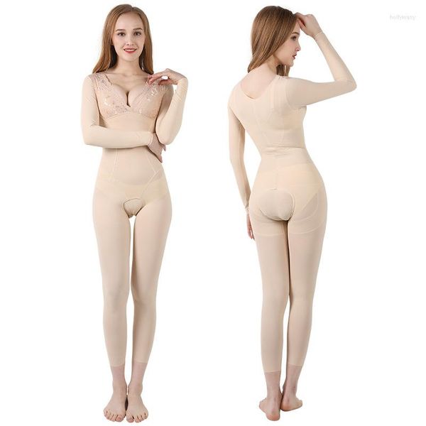 Intimo modellante da donna Corsetto intero a corpo aperto Nessuna traccia di taglio Dopo il parto Addome Intimo per il corpo Intimo modellante Nylon pieno