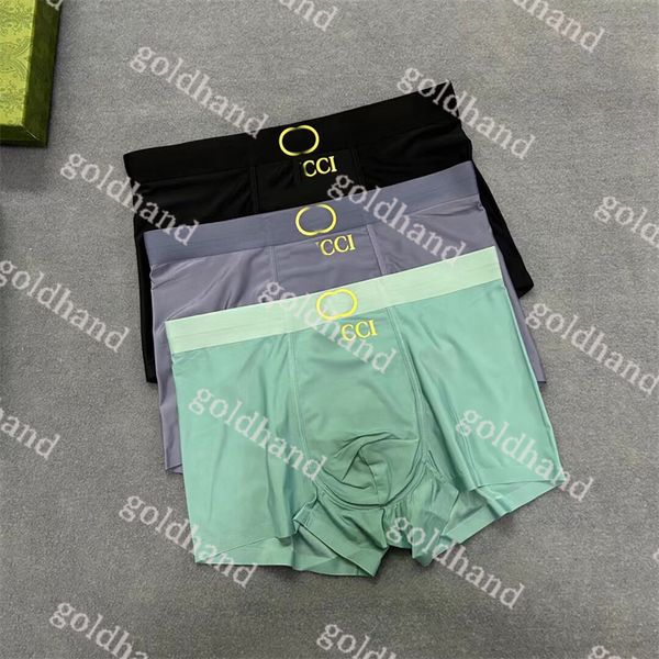 Boxers impressos Marca masculina Underpants Luxo Modal de verão