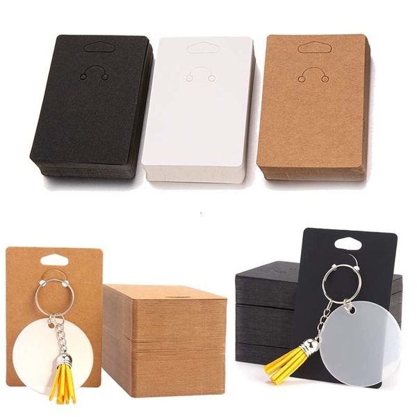 Jóias Stand 50pcs Keychain Saco de cartão de exibição para acessórios DIY Organizador para pequenas empresas Pacotes de embalagem material suprimentos de atacado 230517