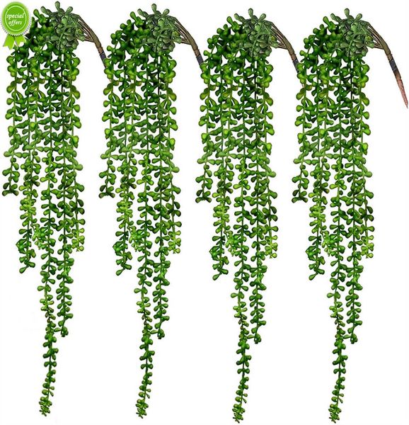 Nuove stringhe di perle finte per piante da appendere finte succulente da 1 pezzo per decorazioni da giardino per matrimoni da parete