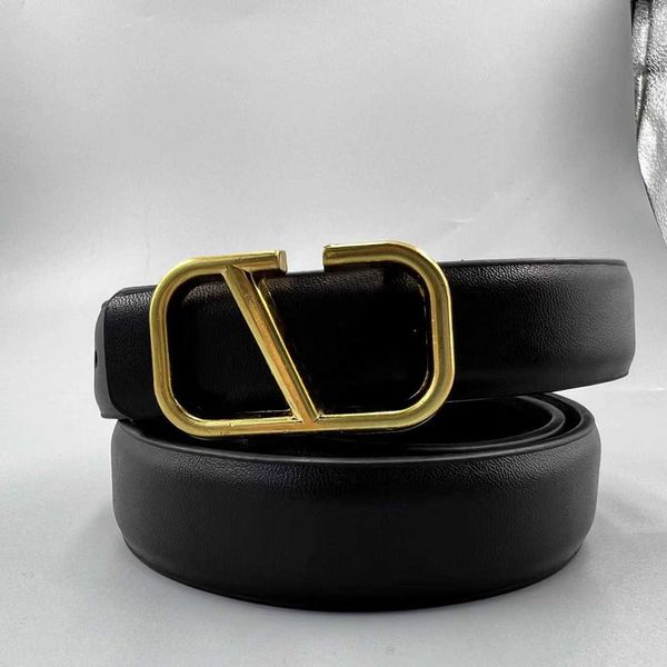 Luxo Moda de Correia de Couro de Couro Classic Classic Buckle Menve Womens Business Casual Denim Belts Largura 2,5 cm Famou