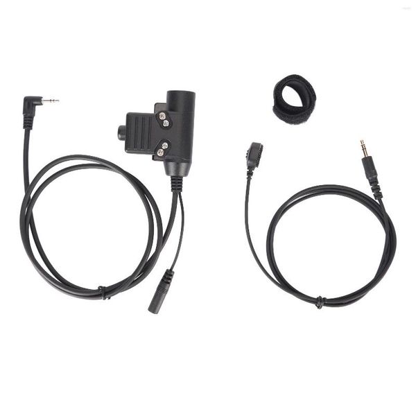 Adaptador de fone de ouvido à prova d'água do Walkie Talkie Padapter 90cm Clipe de metal de metal transmissão rápida Segura fácil de operar para T6200 6200C