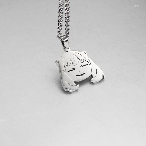 Ketten FAMILIE Halskette Frauen Anime Anya Forger Halsketten Frau Mode Cartoon Kawaii Süße Cosplay Kette Mädchen Legierung Collier Geschenke