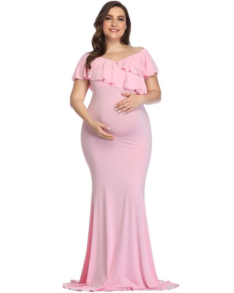 Vestidos de maternidade POGRAÇÕES APOSTOS DRESSOS PLUS TAMANHOS ELEGANTE A GRAGENSA DE CLOGON GRAGBELA PO MULHMIM LONG LONG 230519