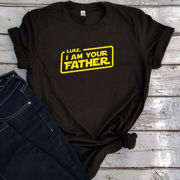 Magliette da uomo T-shirt con nome personalizzato I Am Your Father Tshirt 2023 Summer Present Papa Movie Custom Days Funny Top Letter