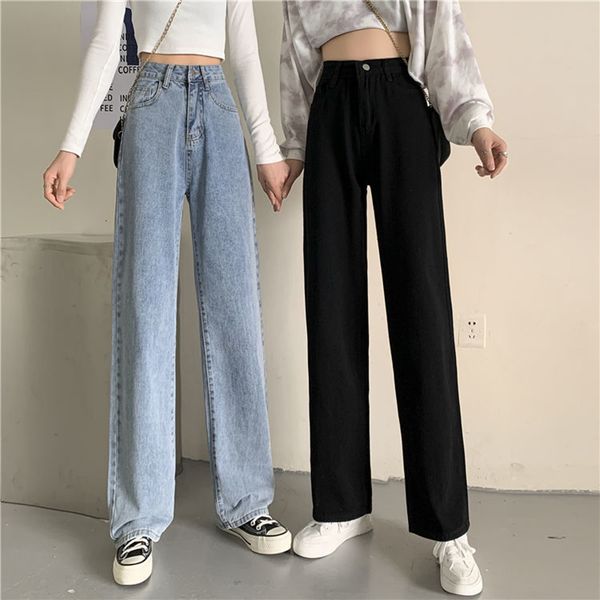 Jeans femminile jeans ad alta vita da donna y2k pantaloni sciolti jeans jeans mom jeans high waist pantaloni per ragazze pantaloni regolari retrò retrò 230519