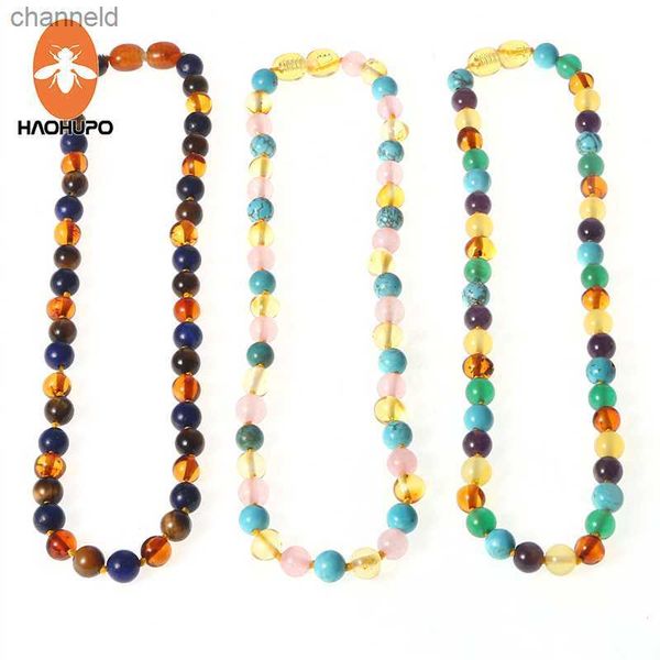 Haohupo 16 Новый янтарный браслет/ожерелье для мамы мамы Baltic Amber Bead Женщины подарки натуральный янтарь с поставщиком драгоценного камня 230519