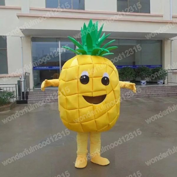 Costumi della mascotte dell'ananas di prestazioni Regali di carnevale di Hallowen Unisex Adulti Fancy Party Games Outfit Holiday Outdoor Advertising Outfit Suit