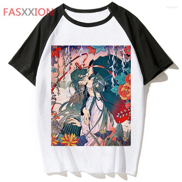 Camisetas masculinas mo dao zu shi tshirt homens camisetas gráficas de mangá de anime masculino