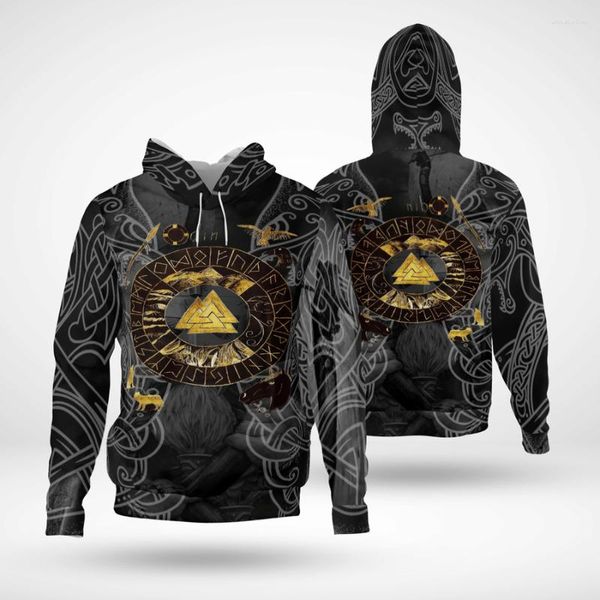 Erkek Hoodies Viking Tattoo Sınırlı Sürüm 3D Tam Baskılı UNISEX HOODIE MEN SÜRESİ SAĞLA ÇAĞRIMIZ ZIP KÜÇÜK KAYNAK CACAT TRACHET-256