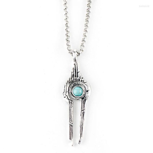 Collane con ciondolo Fashion Mass Effect 4 Relay Collana Game Jewelry Collana da uomo con perline a catena per regali uomo donna