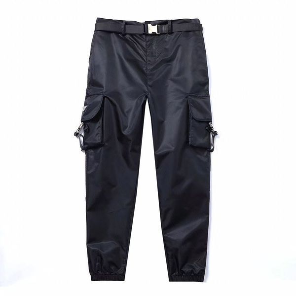 Pantaloni da uomo firmati Autunno e inverno nuova moda pantaloni neri di lusso slip in seta di alta qualità comodo materiale di cotone taglia USA multitasche da uomo 2X8E