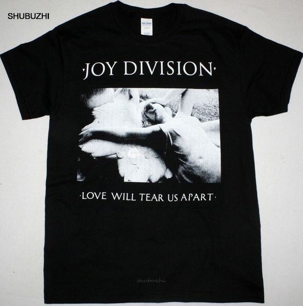 Мужские футболки JOY DIVISION LOVE WILL TEAR US APART ЧЕРНАЯ ФУТБОЛКА POST PUNK ORDER хлопковая футболка мужская летняя модная футболка евро размер 230519