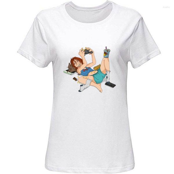 Camisetas masculinas Design Dirty Gamer Girl Camise