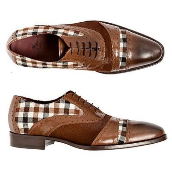 S Brogue Black Men Brown Patchwork Fabry Business Counting Hearhables Dress Men Casual Shoes A Buine Dre Cul Shoes