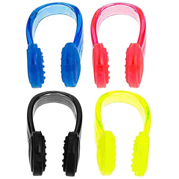 Clip per naso Clip per naso da nuoto in 4 pezzi Tappo nasale professionale Aldalt Tappo nasale da nuoto resistente all'usura Tappo nasale portatile in silicone per bambini P230519