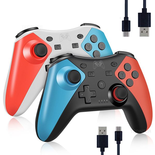 Игровые контроллеры джойстики беспроводной контроллер поддержка Bluetooth Gamepad Joystick Compatible NS Switch Console для Pcandroid 230518