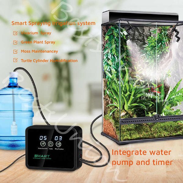 Altre forniture da giardino Sistema di nebulizzazione intelligente Nebbia Foresta pluviale Kit sistema di nebulizzazione temporizzata Rettile Fogger Terrari Umidificatore Timer elettronico G230519