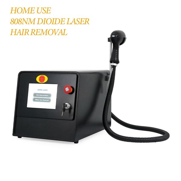 Mini uso domestico 808nm Diodo Laser Depilazione Epilazione Macchina Laser Riduzione permanente dei capelli Adatto a tutti i colori