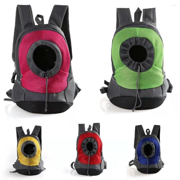 Coprisedili per auto per cani Pet Summer Cat Back Borsa traspirante Esci Zaino da viaggio portatile Teddy Chest Carrier