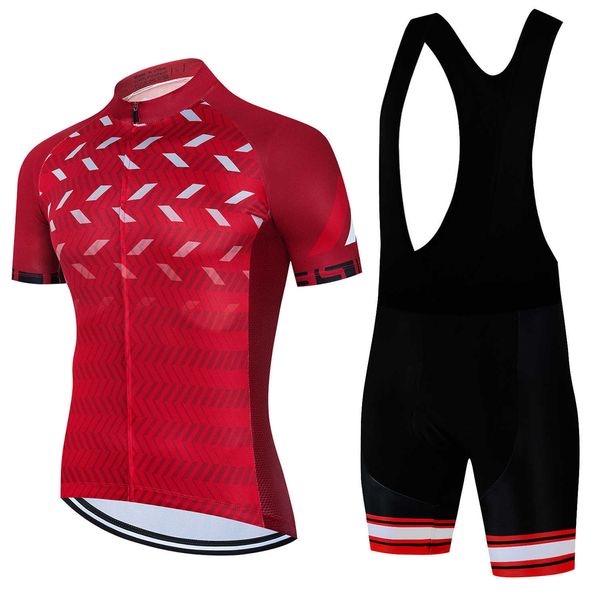 Велосипедные наборы Джерси 2023 Мужская велосипедная одежда носит лучшую радужную команду езда на велосипеде Джерси с коротким рукавом.